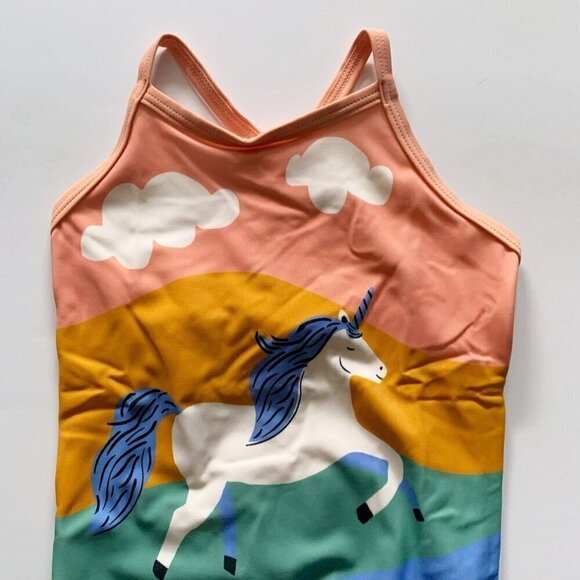 NEW Hanna Andersson Girl Unicorn 1-piece Swimsuit 3T or 2T - Picture 3 of 10